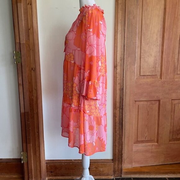 SHOW ME YOUR MUMU Viola Coral Mini Dress M - Picture 12 of 17